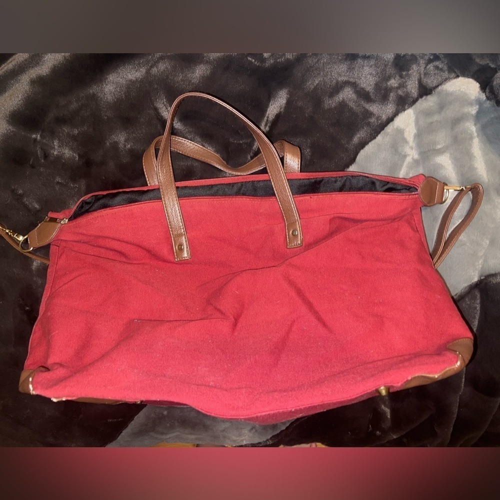 Lulu Dharma Red weekender bag